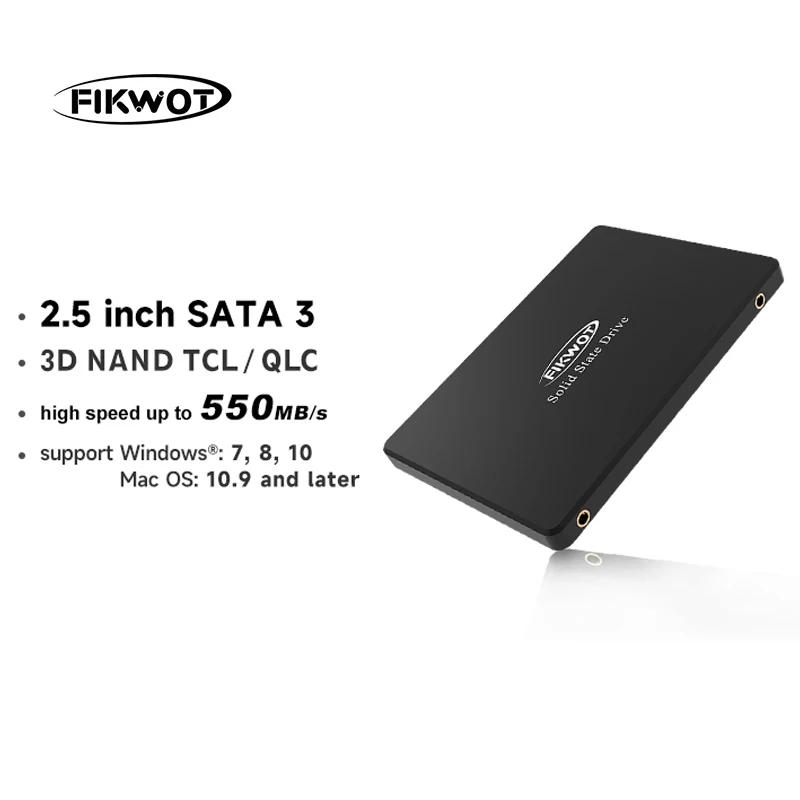 Fikwot 3D NAND ÷  SSD ָ Ʈ ̺, ũž PC Ʈ, 2.5 ġ SATA3 SSD, 550 MB/s, 128GB, 256GB, 512GB, 1TB, 2TB, 4TB